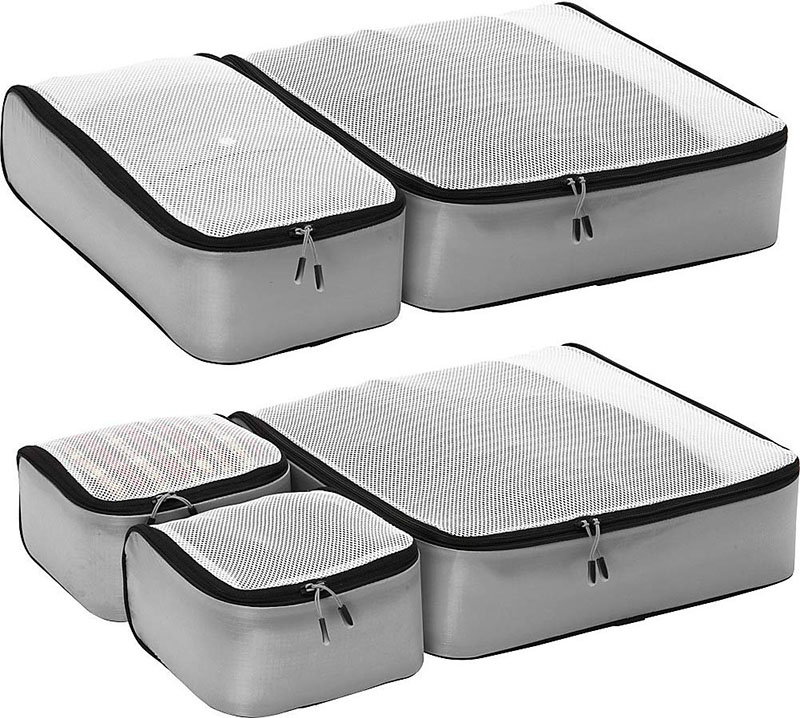 Lightweight travel packing cubes