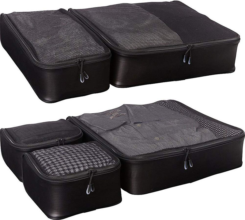 Lightweight travel packing cubes