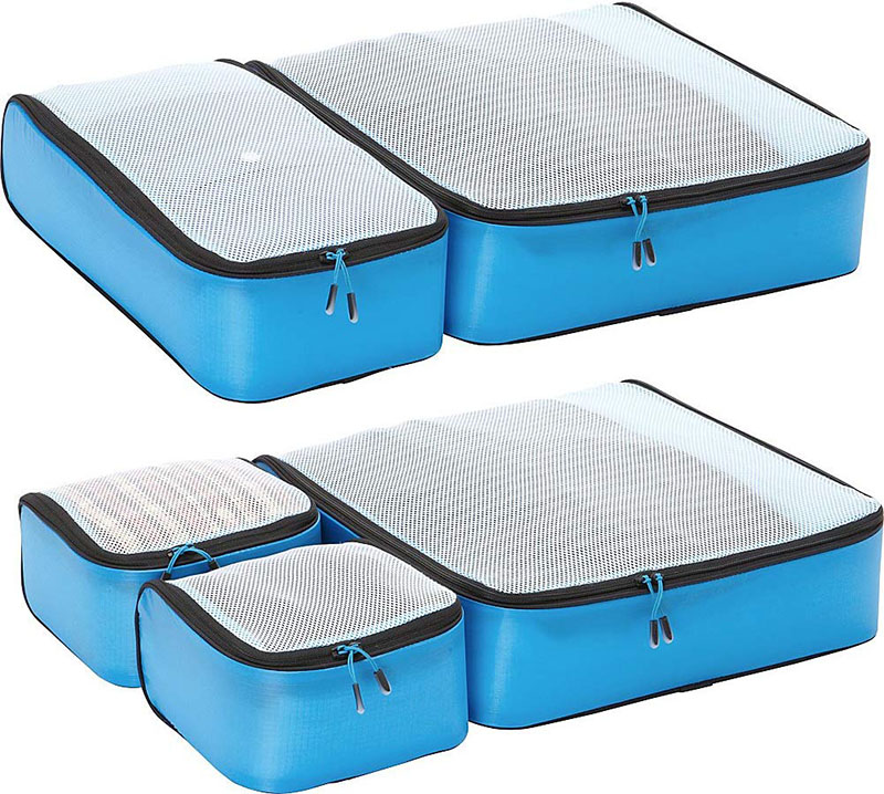 Lightweight travel packing cubes