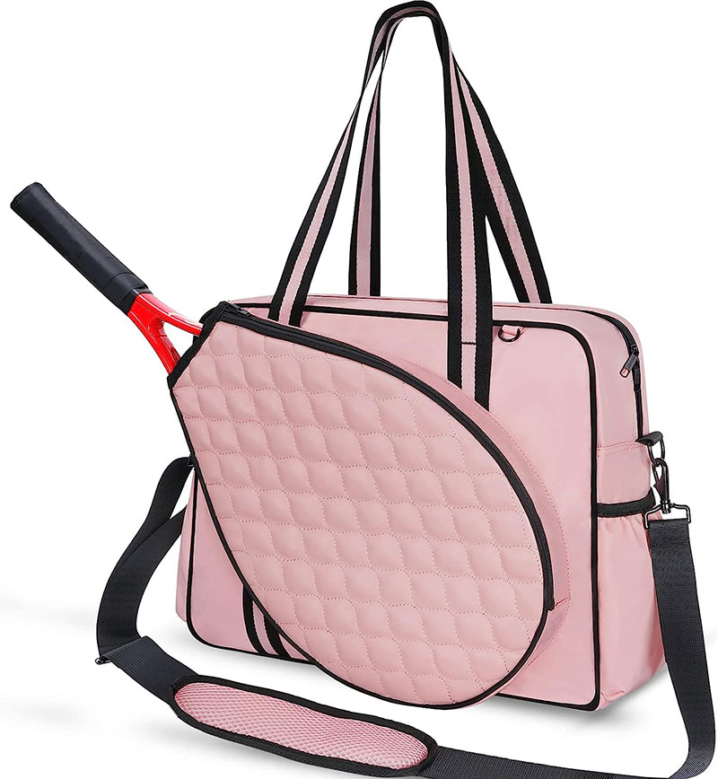 Pink tennis tote bag