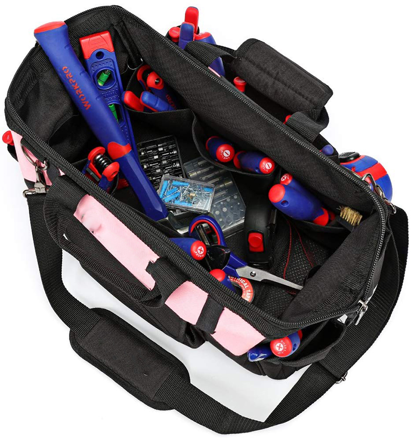 Pink lady tool organizer bag