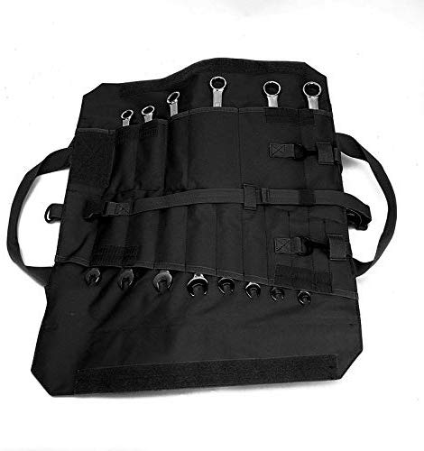 Wrench roll up tool pouch