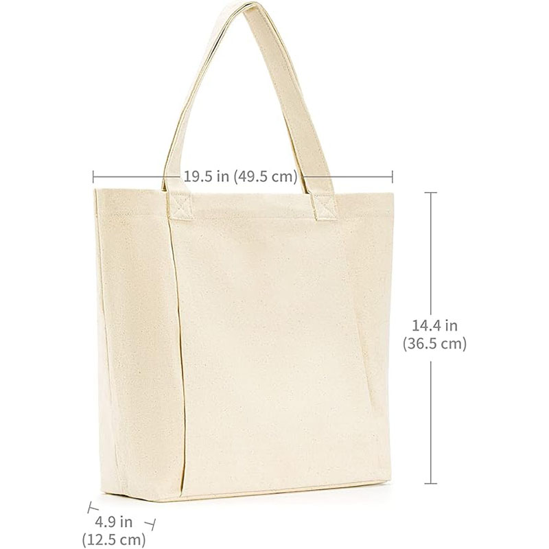 Canvas yoga tote bag