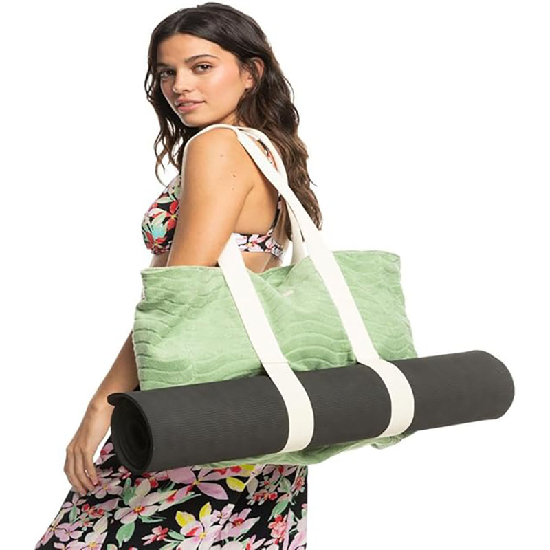 Terry cloth yoga beach tote Palm Tote Bag