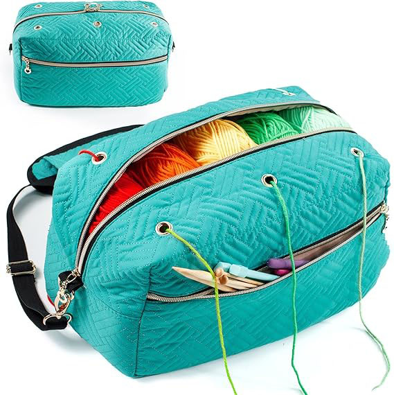 Quilted Crochet Bag Organizer