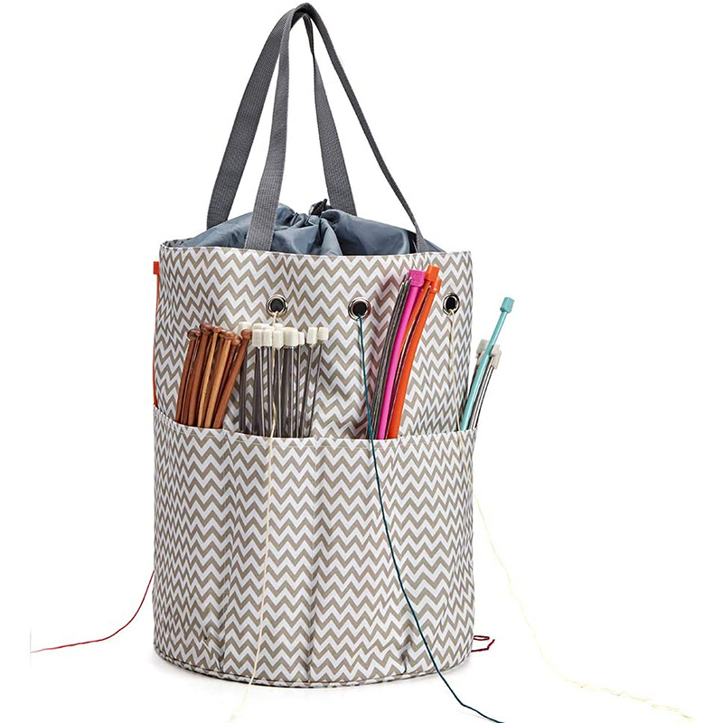 Yarn Storage Tote bag round