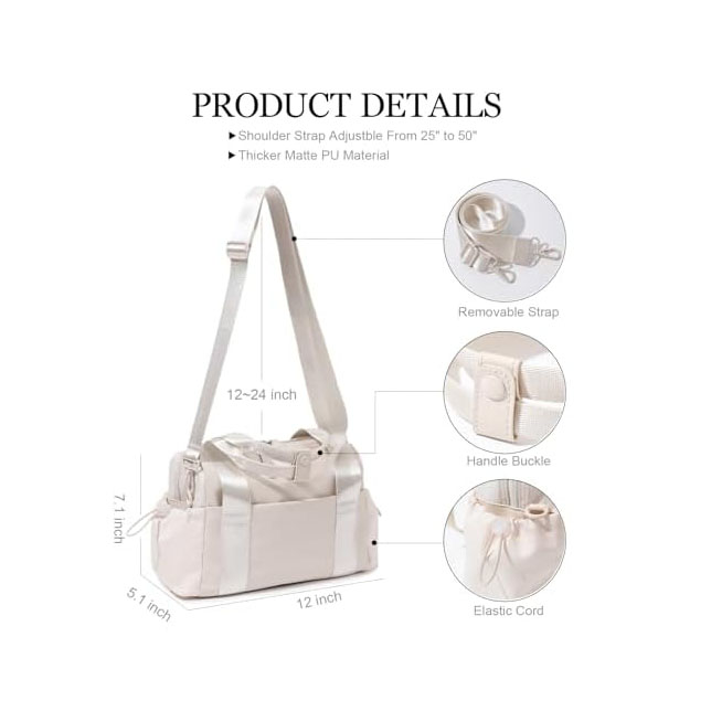 Small gym duffle bag