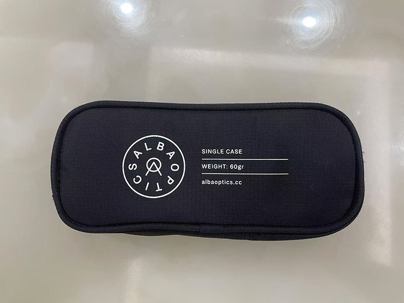 Single sunglass storage bag