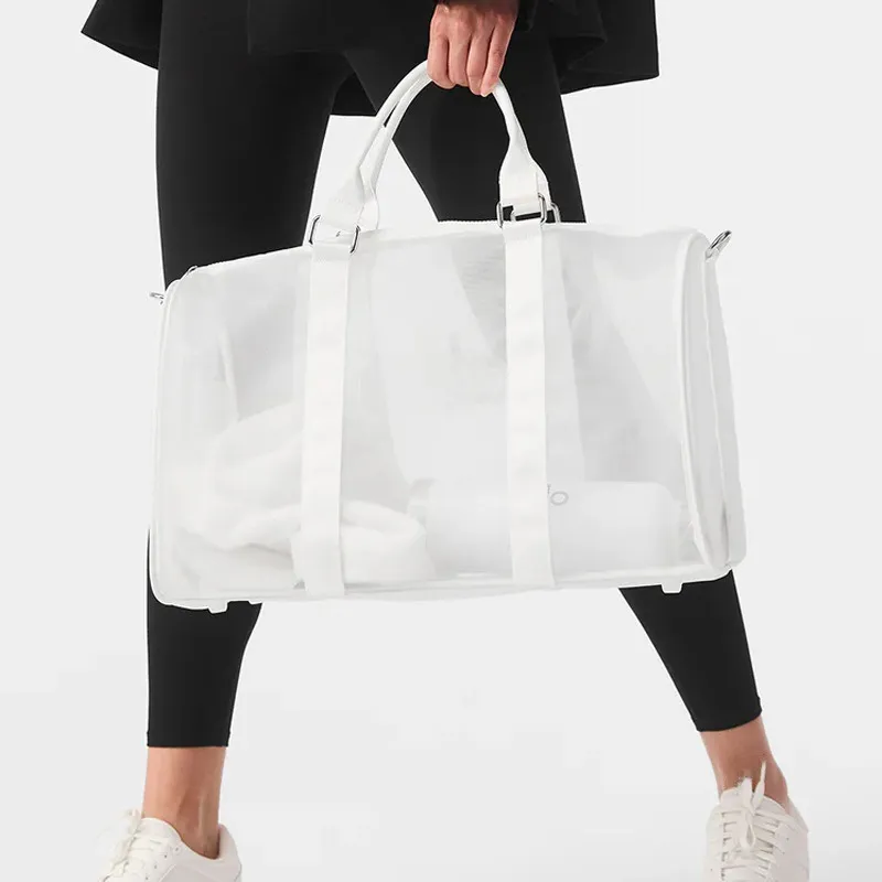 Mesh yoga duffle bag