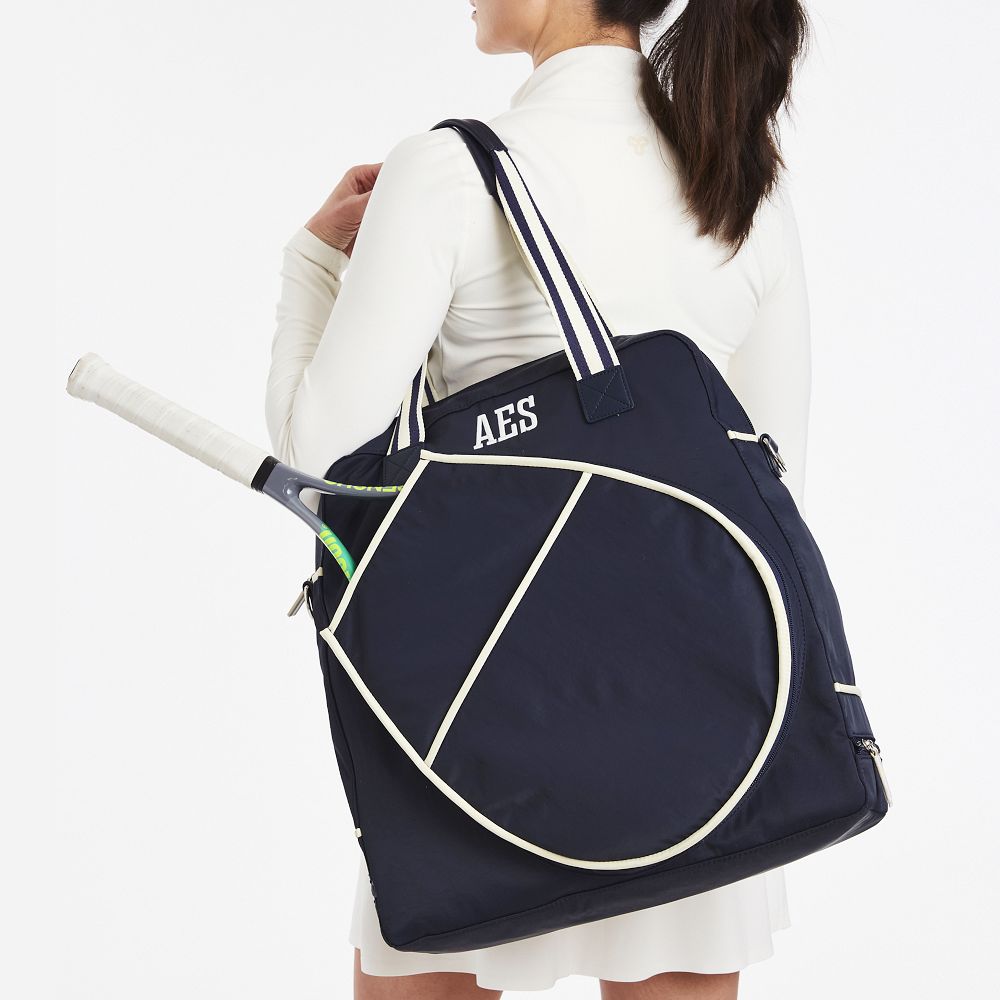 Sporty Stripe Tennis Tote