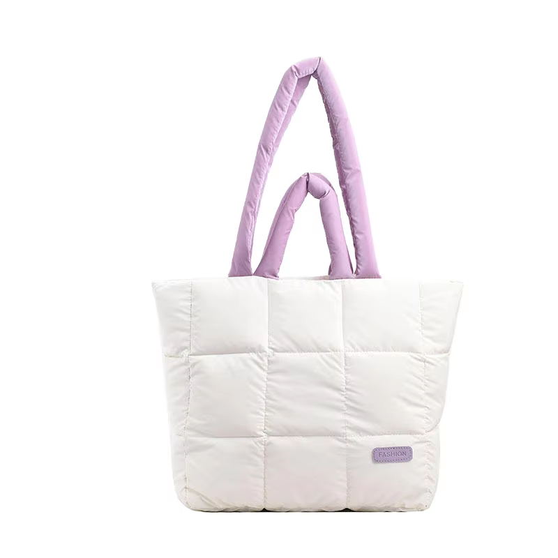 Puffer quilted tote bag