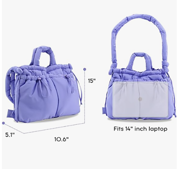 Women purple shoulder bag