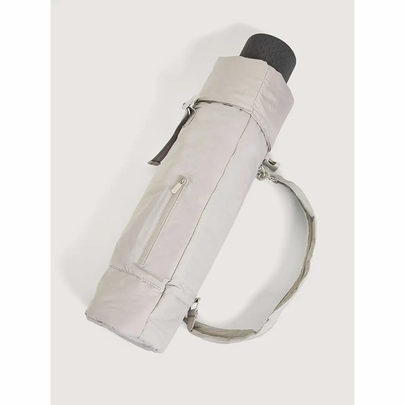 Grey unique simple yoga mat bag