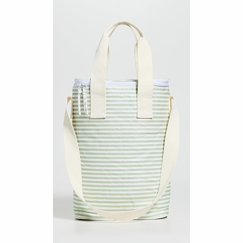 2 bottle custom printed tyvek wine tote carrier