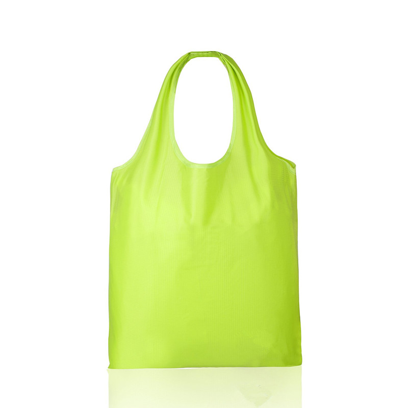 Foldable shopping bag 210D polyester grocery carrying