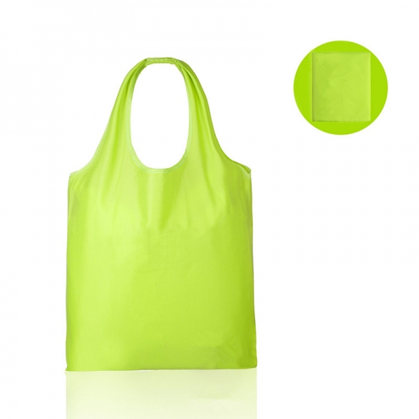 Foldable shopping bag 210D polyester grocery carrying