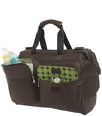 Duluxe wide opening diaper bag