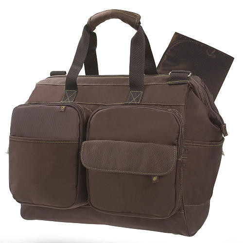 Duluxe wide opening diaper bag