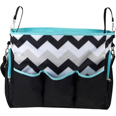 Diaper bag tote Large and roomy chevron baby bag