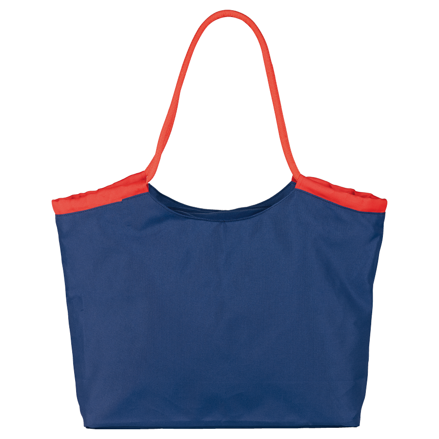 Nylon beach bag with zipped pocket