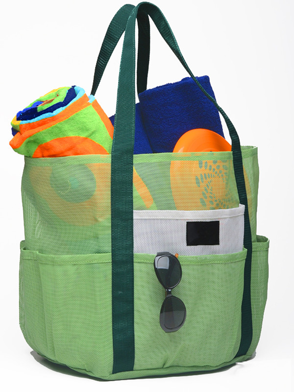 Mesh Beach Tote family use organizer bag