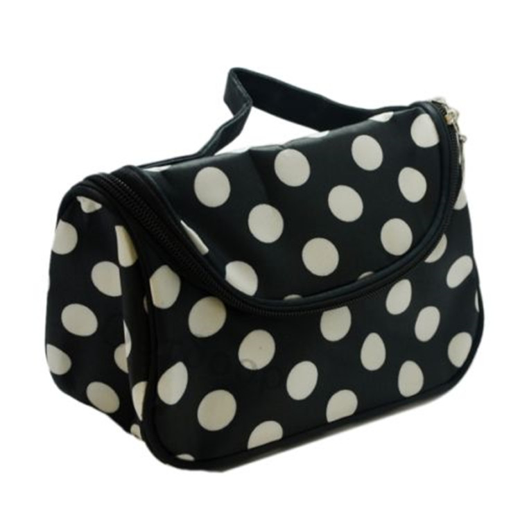 Cosmetic Make Up Bag white spot