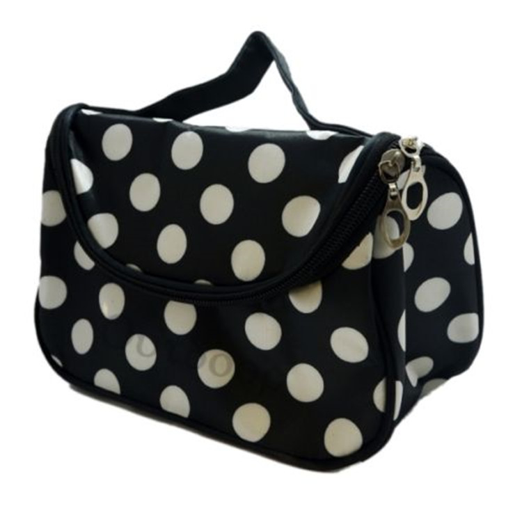 Cosmetic Make Up Bag white spot