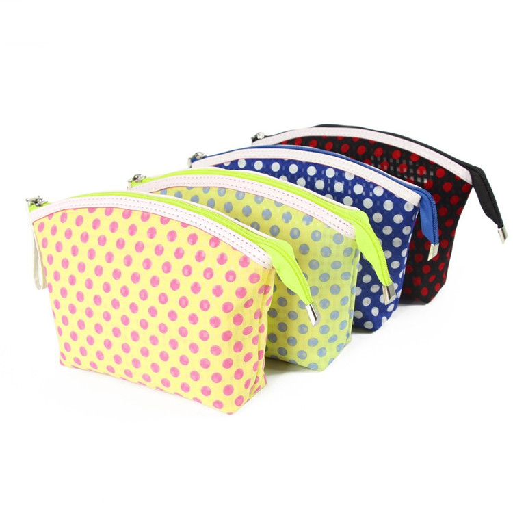 PVC gauze cosmetic bag