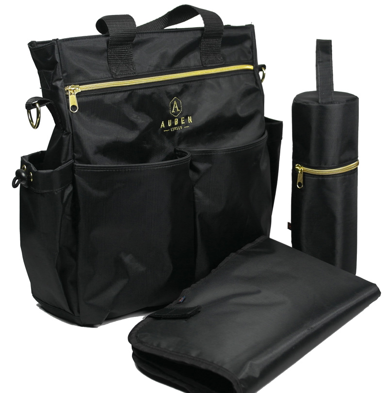 Black diaper bag