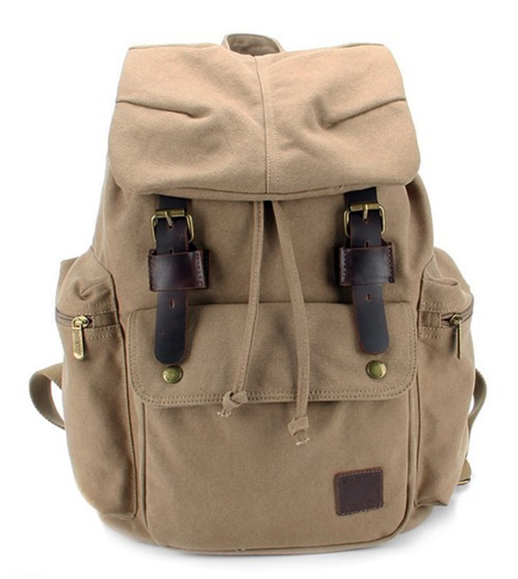 Canvas knapsack backpack