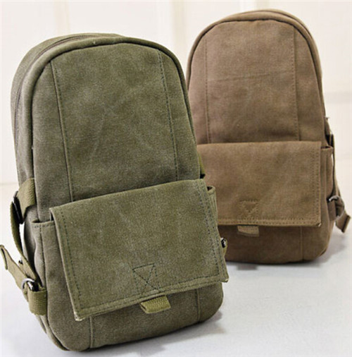 Canvas school backpack