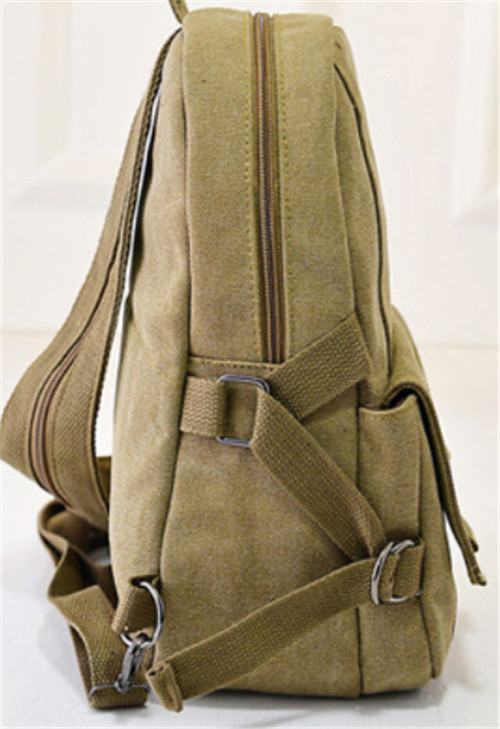 Canvas school backpack