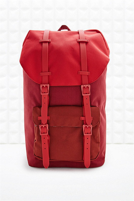 Polyester backpack red
