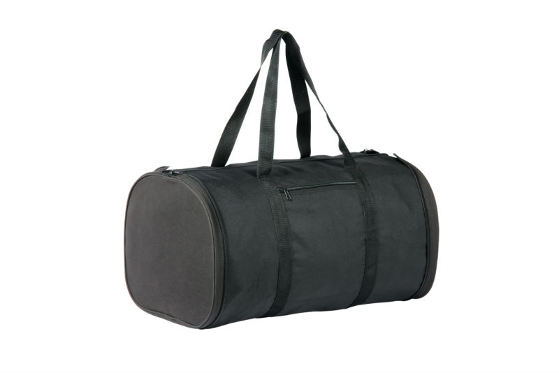 Black duffle bag