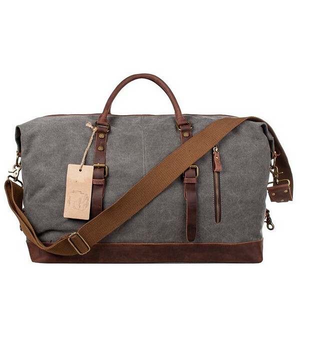 Canvas Leather duffle bag