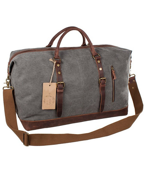 Canvas Leather duffle bag