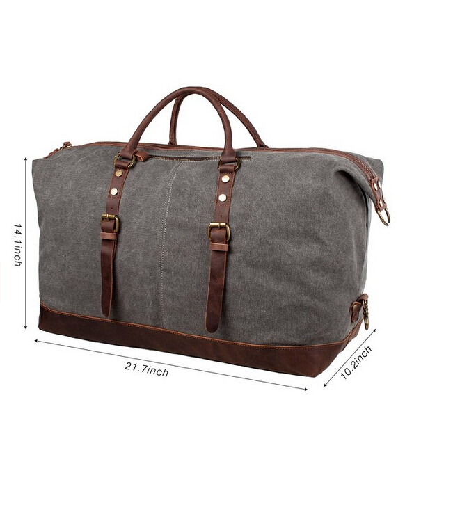 Canvas Leather duffle bag