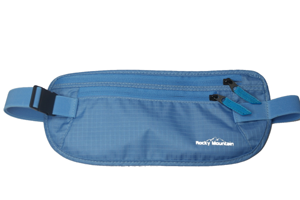 Blue money belt