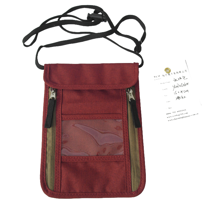 Deluxe neck pouch RFID blocking