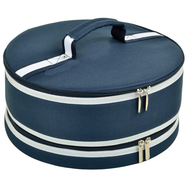 Round cake cooler bag blue