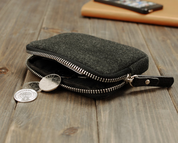 Felt coin purse soft