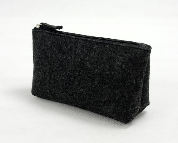 Felt pencil organizer black