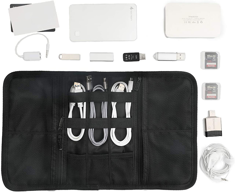 Roll Up Travel Gear Organizer Case