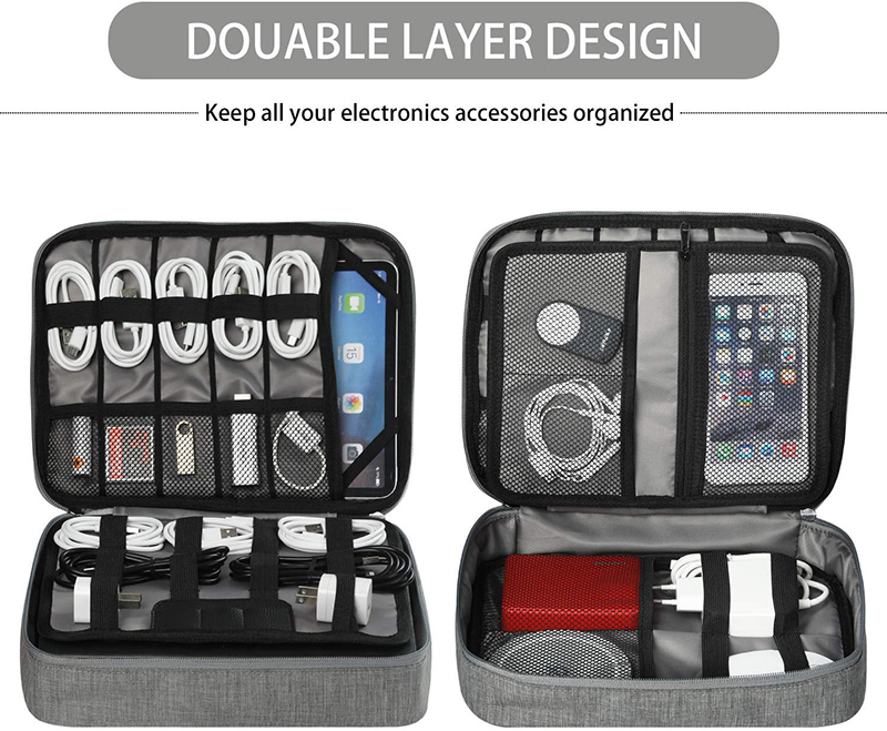 Double Layer Travel Cable Organizer