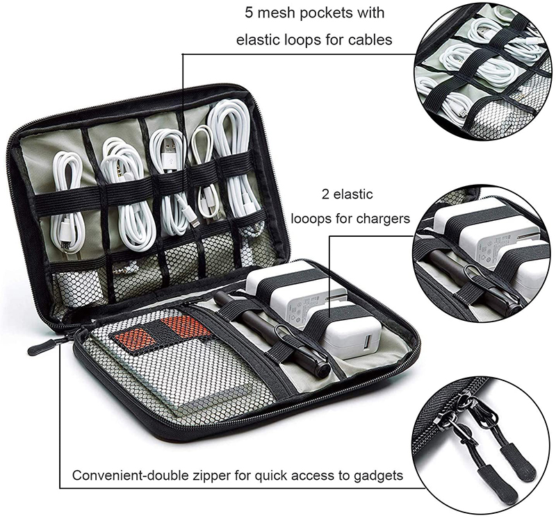 Carry Travel Cable Organizer Bag