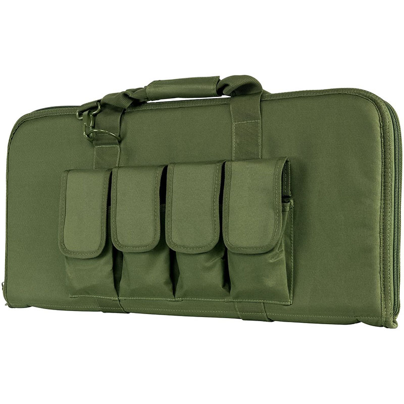 Green Rectangular padded gun case