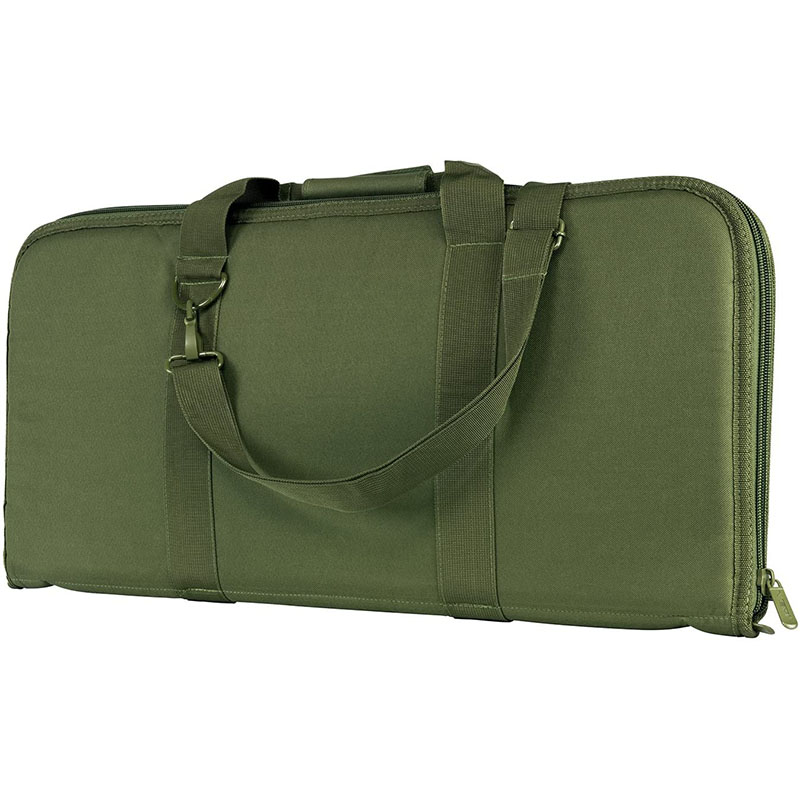 Green Rectangular padded gun case