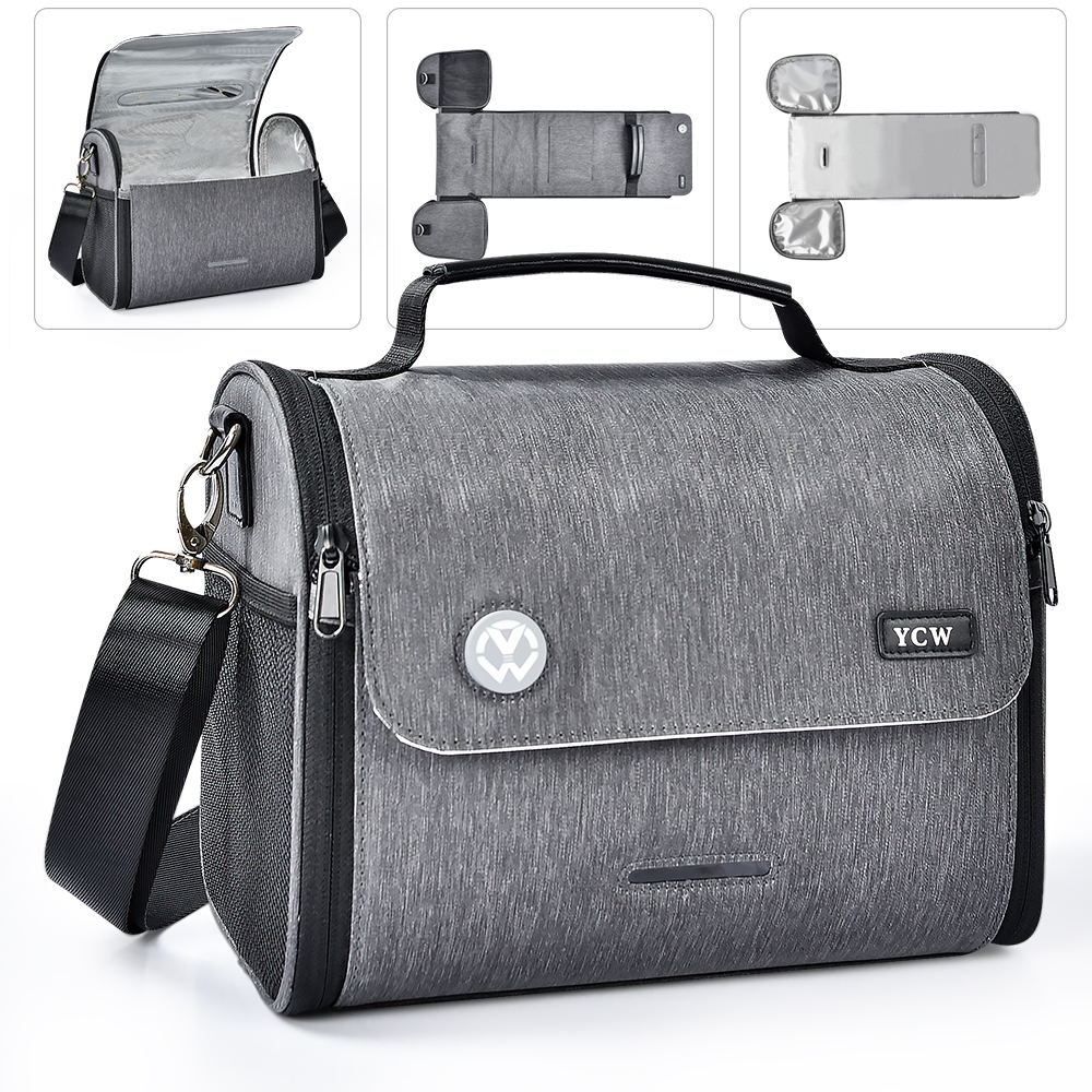 Portable flat pack uvc bag foldable