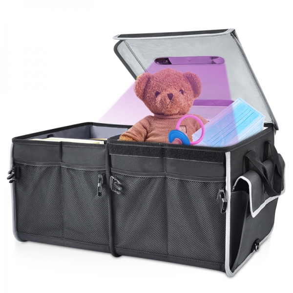 Unique foldable UVC car trunk organizer