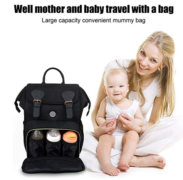 Travel diaper backpack uvc baby bag